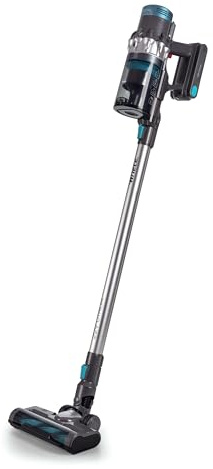 Ariete 2704 22V Lithium Digital Panel, Scopa elettrica senza filo, Cordless, Voltaggio 22,2V, Capacità serbatoio 1L, Spazzola motorizzata, Blu
