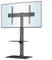 Universal Floor TV Stand for 30-70 inch LED OLED LCD Plasma Flat Curved Screens, Height Adjustable Tall TV Stand with 2-Tier Tempered Glass Shelves up to 40KG, Max VESA 600x400mm