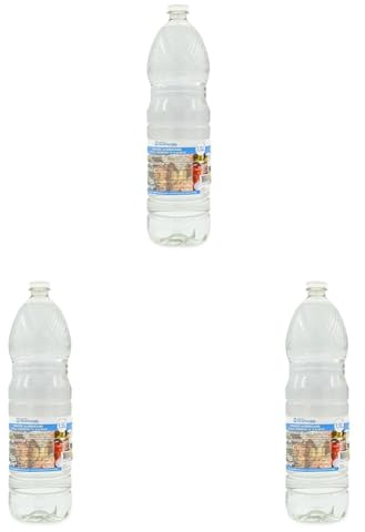 Vinaigre Blanc Alimentaire - 1,5L - Vinaigre d'Alcool Naturel -Pour Les Recettes Culinaires, Attendrir Viandes, Conserver Fruits et Légumes - La Compagnie du Bicarbonate (Lot de 3)