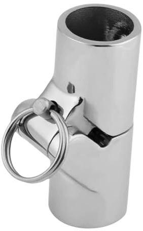 Perfeclan Folding Swivel Coupling Tube Joint Connector, Stainless Steel Boat Hose Connector Rail Fittings for Flagpoles, 32mm