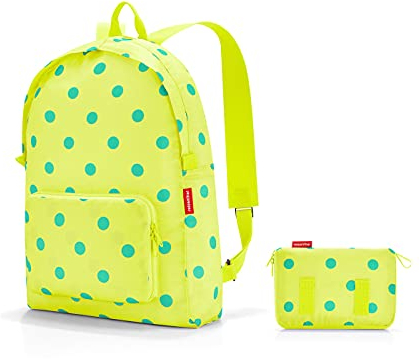 reisenthel mini maxi rucksack - faltbarer kompakter Rucksack -wasserabweisend, Farbe:gelb