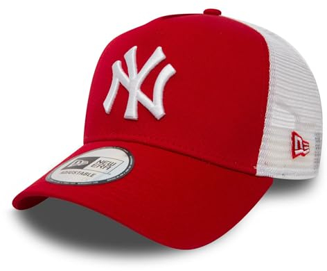 New Era Clean Trucker 2 Adjustable Cap NY Yankees Rot Red White, Size:ONE Size