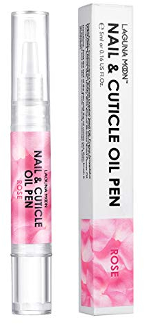 Lagunamoon Moisturizing Nail & Cuticle Oil Pen Jojoba Seed Oil Hand & Nail Treatment Rose Nail Oil Pen 5ml