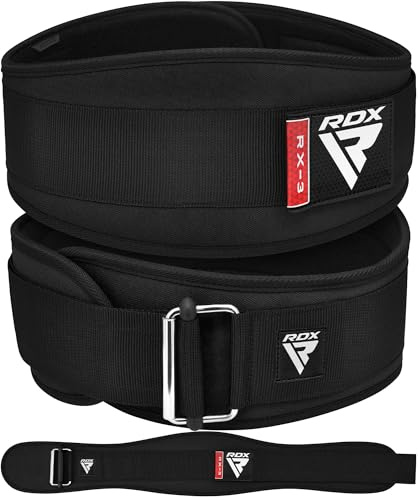 RDX 6.5” Gimnasio Cinturón Musculacion Levantamiento de Pesas, Soporte Lumbar Acolchado, Entrenamiento Peso Belt para Halterofilia Powerlifting Fitness Gym Casa Ejercicio, Hombre Mujeres