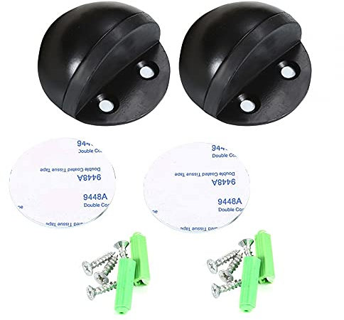Türstopper Boden Selbstklebend,2 Stück Edelstahl Stopper Kleben,Selbstklebender Magnetische Bodentürstopper für Küche, Schlafzimmer, Büro, Garage
