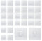 WYAN 20 Pares Ganchos de Pared Adhesivos de Doble Cara,Ganchos Autoadhesivos para Colgar,sin perforar ni clavos,para baño, cocina, oficina
