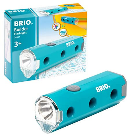 BRIO Builder Taschenlampe - Spielzeug ab 3 Jahre | Einstieg in die Welt des Bauens und Bastelns, Lernspielzeug für Kinder, Geschenk für Jungen und Mädchen