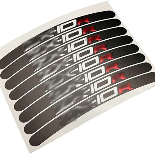 Felgenband Motorrad Radnabe Aufkleber Felge Reflektierender Aufkleber Für Kawasaki ZXR ZX 1000 Rot ZX-10R ZX10R 8X ZX-10R 2004 2006-2010