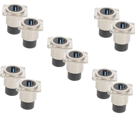 Angoily 10stücke USB Panel Mount Coupler Hochgeschwindigkeits-USB-verbindung Mit Flacher Montage Für Platzsparende Installationen Und Rückwärtskompatibel