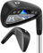 MAZEL Mens Golf Iron Club Single 1,2,3,4,7 Iron CNC Milled Face Steel Shaft Iron Golf (Black RH, 2 Iron Single)