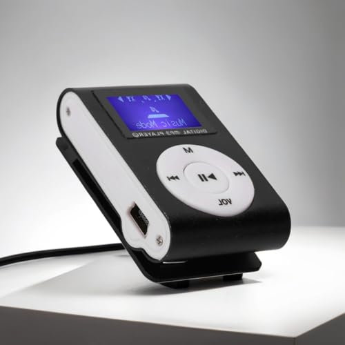 Mini Lecteur MP3 Portable, Mini écran LCD Back Clip MP3, Lecteur de Musique numérique Portable pour Les activités de Plein air, Le Sport, la Marche et la Course à Pied