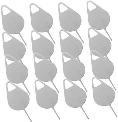 COLLBATH Estrattore Sim Portatile Kit 100 Pezzi in Acciaio Inossidabile Foro per Appendere Colore Casuale per Vassoio Sim Smartphone