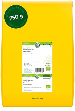 LEBENSBAUM Bio Dillspitzen, geschnitten, 750 g, 100% Bio Gewürz