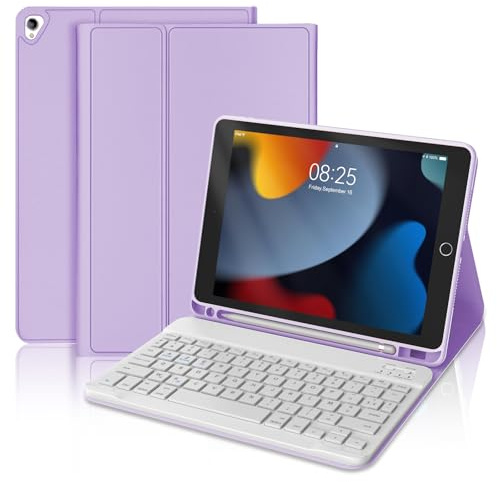 Clavier Coque pour iPad 9/8/7ème Generation 10.2 Pouces/Air 3/pro 10.5