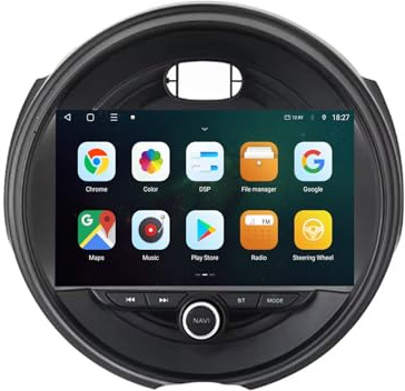 Android 13 2 DIN Car Radio Stereo para BMW Mini Cooper F54 F55 F56 F60 2015-2019 9 Pulgadas Autoradio con WiFi GPS Rear View Camera RDS FM BT DVR SWC Ventilador de refrigeración(2+32G)