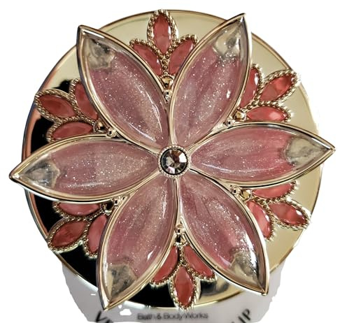 Bath & Body Works Pink Sparkle Burst Gemstone Medallion Car Visor Fragrance Holder Easy To Open