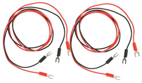 ANDRESLAD 4 Stück Teiliges Phonograph Anschlusskabel aus Isoliertem Kupfer für Plattenspieler Erdung Geräuschreduzierend Langlebig und Flexibel Geeignet für Magnetische Tonabnehmer und