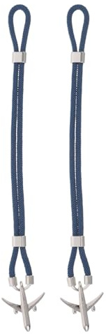 ROMISBABA 2 st Ankare Paracord Armband för Män Kvinnor - Flätat Rep med Ankarinspirerat Spänne Justerbart & Dubbla Lager - Pilotmanschettarmband för Kabinvärdinnor och Resenärer