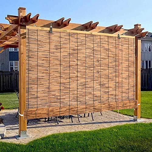 Tende avvolgibili in bambù termiche isolate per esterni, 1,8 m x 2,8 m, tende da patio per Pera e terrazza, tende da sole ecologiche in bambù, perfette per la privacy esterna