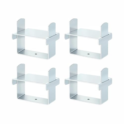 4Pcs Trailer Wide Leaf Spring Clamps, Stainless Steel Truck Accessories, Leaf Spring Bend Repair Clip for Vehicle Stability Control(Silver)