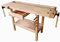 Banco da lavoro BRICO in legno 137x50x86H. Tavolo in LEGNO per lavori di Bricolage, Falegname e Fai date