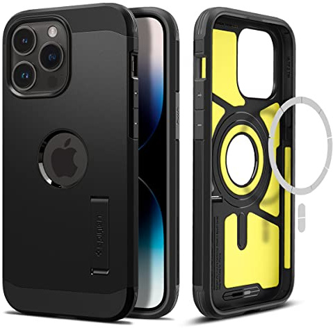 Spigen Tough Armor MagFit Hülle für iPhone 14 Pro Max -Schwarz