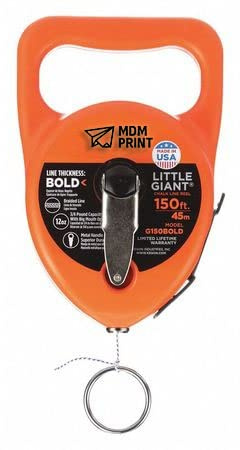 MDMprint Chalk Line Reel, 150 ft. L, Orange