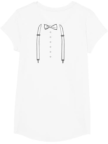 Fake Anzug Aufdruck JGA Männer T-Shirt Kostüm Verkleidung T-Shirt