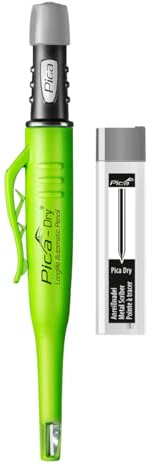 Pica Dry 30800 Metal‑Set | Ritsnål + Pica Dry 3030 Longlife Automatic | För yrkesproffs | Exakt ritsning och märkning | Påfyllningsbar