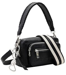 Desigual Half Logo 24 Cross Body Bag Black