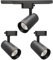 DEIFUA Faretti a LED a 1 fase, 30 W, luce bianca calda, 3000 K, orientabili e rotanti, per sistemi binari a 1 fase, set da 2, 2850 lm, 90 + CRI, senza guida, 8A3003000K024NA21P