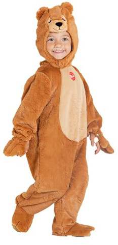 Teddy Bear onesie plush baby costume disguise fancy dress official Trudi (Size 1-2 years)