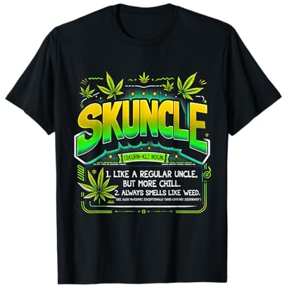 Skuncle Definition Funny Weed Pot Cannabis Stoner Onkel T-Shirt