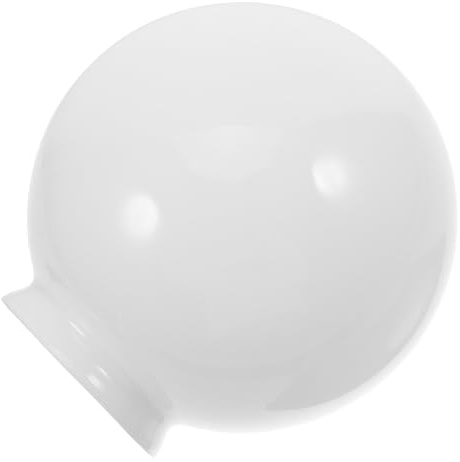 DEARMAMY Paralume in Vetro Sferico Bianco Latte 150Mm per Lampada da Soffitto Coprilampada per Ventilatore da Soffitto Globo di Ricambio per Apparecchi Domestici Luce Diffusa e Design