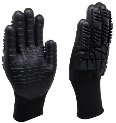 1 paire de gants de travail anti-vibrations résistants aux chocs dans l'industrie de la construction pour travaux lourds protection jardin
