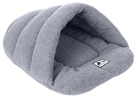JIAHG Warm Haustier Schlafsack Haustierhöhle Hundehöhle Katzenhöhle Weich Haustierbett Hundebett Katzenbett Kuschelhöhle für Welpen Kleine Hunde Katzen