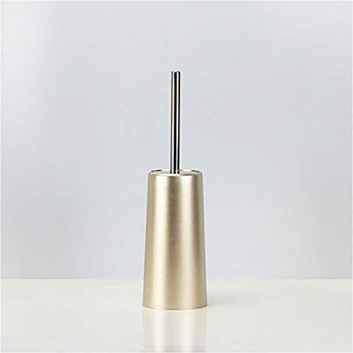 jjnet Toilet Brush and Holder, Rustproof 304 Stainless Steel Toilet Brush, Durable Toilet Brush (Optional in Three Colors) Champagne Gold