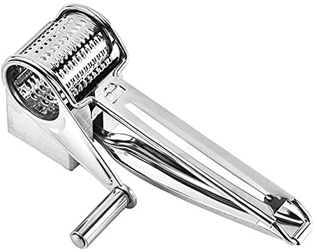 Mayata Multifunctional Rotary Cheese Planing Grater Stainless Steel Cheese Presser Shredder Cutter Grinder Kitchen Kit