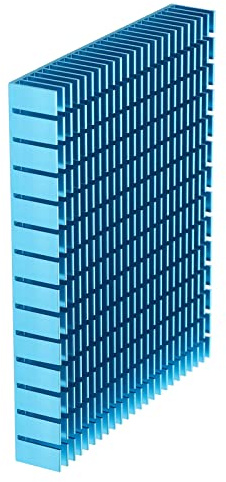 Eujgoov Aluminium Kylfläns, 150x120x20 Mm Kylare Kylare för CPU Effektförstärkare PCB-kort(blå)