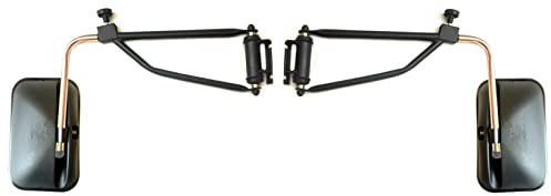 MelTruck® 2 x ytterspeglar 290 x 170 mm traktor grävmaskin, lastbil, sidospegel, R1200, lång spegelhållare