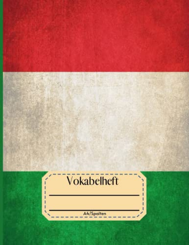 Vokabelheft A4 3 Spalten: Vokabelheft Italienisch A4 mit 110 Seiten Lineatur 53| Inhaltsverzeichnis, Erfolgs-Tracker| Schulbedarf für Schulanfang