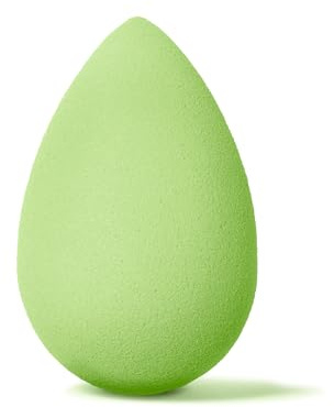 Beautyblender - Jouer seul, Farbwechselnder Beautyblender - Eponge de maquillage en mousse polyuréthane sans latex, forme goutte, bleu et vert, pour application de fond de teint et correcteur