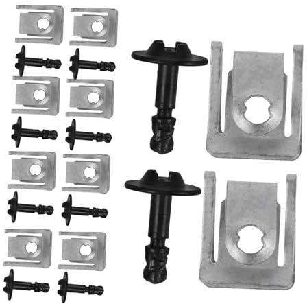 COSMEVIVI 10stücke Teiliges Aluminium Unterboden Clips Motor Schutzblech Befestigungsschrauben Langlebig Einfach Zu Montieren Passend Für Diverse Automodelle Unterboden Schutz