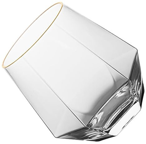 COLLBATH Bicchiere da Vino Bordo Dorato Bicchiere per Bevande Fredde Decorativo Tazza per Succhi E Cocktail per Casa E Feste