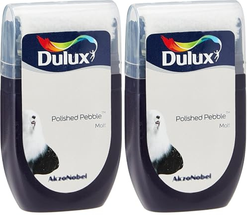 Dulux Easycare Washable & Tough Tester Paint, Polished Pebble, 30 ml (Pack of 2)