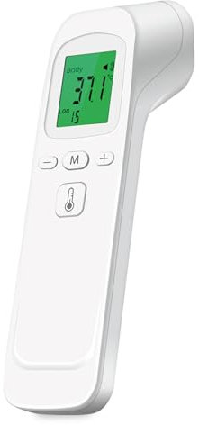 Thermomètre infrarouge No-Touch « Wellness » - Thermomètre infrarouge lointain pour une mesure rapide et précise de la température - Température corporelle et de surface (eau de bain, nourriture