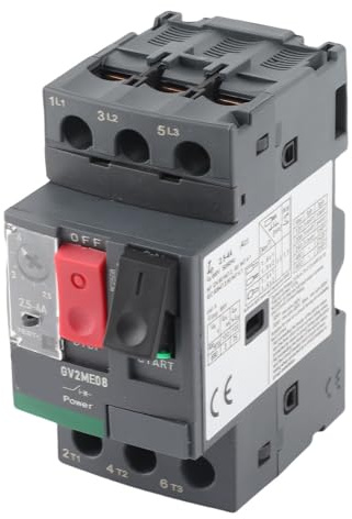 Disjoncteur de Circuit Moteur, Type Magnétique Thermique de Montage, Interrupteur de contre les Surcharges AC 690V, adapté à Diverses Applications de Moteur et Types de (GV2-ME08