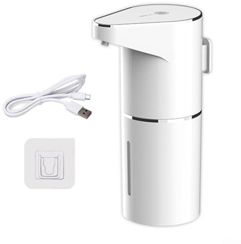 ZAMETTER Dispenser automatico di sapone in schiuma da 350 ml Dispenser di saponi elettrici intelligenti Dispenser di sapone automatico senza contatto Dispenser di sapone per le mani ricaricabile con