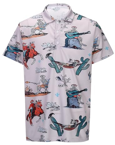 Ofertas para hombre camisa de solapa para impresión retro manga corta camiseta hombre pack 5, verde, 5XL
