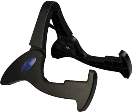 Gitarrenständer mit Stativ – Gitarrenständer, Ständer für Bodengitarren, zusammenklappbar, für Einzel-Gitarren, Bassständer, A-förmiger Rahmen für AC Gitarren